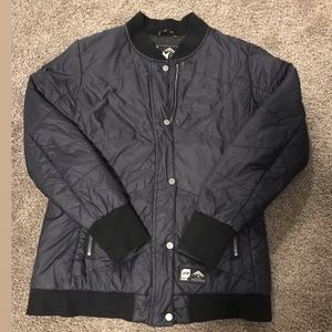 Bomber-Style Puffer Jacket